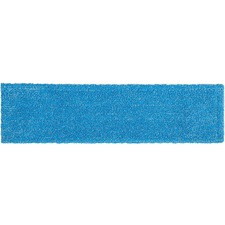 Rubbermaid Commercial Adaptable Flat Mop Microfiber Pad - 19.5" Length x 5.5" Depth - MicroFiber - Blue