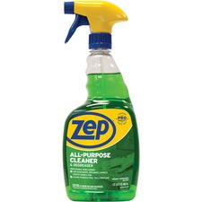 Zep All-Purpose Cleaner/Degreaser - Ready-To-Use Spray - 32 fl oz (1 quart) - 12 / Carton - Green
