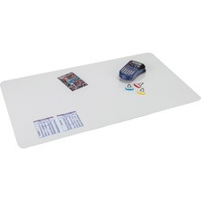 Artistic Krystal Antimicrobial Desk Pad - Rectangle - 36" Width x 20" Depth - Vinyl - Clear