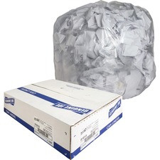 Genuine Joe Clear Trash Can Liners - Medium Size - 33 gal - 33" Width x 39" Length x 0.60 mil (15 Micron) Thickness - Low Density - Clear - 250/Carton
