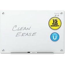 Quartet Infinity Dry-Erase Whiteboard - 36" (3 ft) Width x 24" (2 ft) Height - White Tempered Glass Surface - White Frame - Horizontal/Vertical - 1 / Each