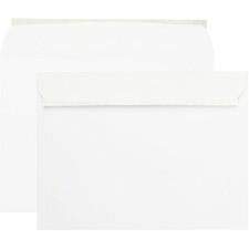 Quality Park Redi-strip Booklet Envelopes - Catalog - #9 1/2 - 9" Width x 12" Length - 28 lb - Peel & Seal - Wove - 100 / Box - White
