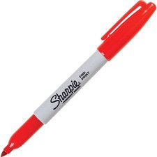 Sharpie Fine Point Permanent Marker - Fine Marker Point - 1 mm Marker Point Size - Red - 1 Dozen