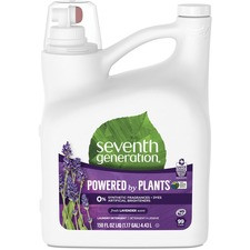 Seventh Generation Laundry Detergent - Liquid - 149.8 fl oz (4.7 quart) - Lavender ScentBottle - 1 Each - Clear