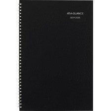 At-A-Glance DayMinder Monthly Academic Planner - Julian Dates - Monthly - 14 Month - July 2022 till August 2023 - 1 Month Double Page Layout - 8" x 12" Sheet Size - Black - 1 Each