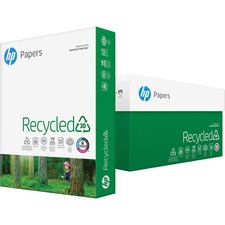 HP Papers Recycled30 8.5x11 Recycled Paper - White - Recycled - 30% Recycled Content - 92 Brightness - Letter - 8 1/2" x 11" - 20 lb Basis Weight - 5000 / Carton - FSC - Quick Drying, Smear Resistant