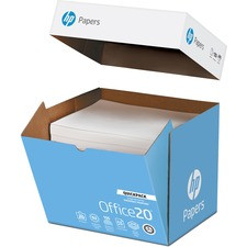 HP Papers Office20 Quick Pack Copy & Multipurpose Paper - White - 92 Brightness - Letter - 8 1/2" x 11" - 20 lb Basis Weight - 250 / Carton - FSC - Acid-free