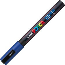 uni-ball Posca Paint Marker - Fine Marker Point - Blue Water Based, Pigment-based Ink - 6 / Pack