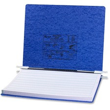 ACCO PRESSTEX Unburst Sheet Covers - 6" Binder Capacity - Fanfold - 11" x 14 7/8" Sheet Size - Dark Blue - Recycled - Retractable Filing Hooks, Hanging System, Moisture Resistant, Water Resistant - 1 / Each
