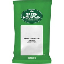 Green Mountain Coffee Roasters Ground Breakfast Blend - Light/Mild - 100 / Carton