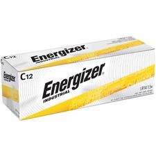 Energizer Industrial Alkaline C Batteries - For Multipurpose - C - 8350 mAh - 1.5 V DC - 12 / Box