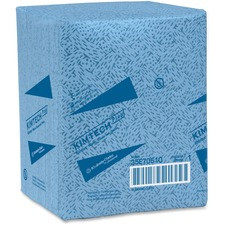 KIMTECH Prep Folded Wipers - For Automotive, Multipurpose, Display Screen - Absorbent, Heavy Duty, Lint-free, Acid-free, Solvent-free - Polypropylene - 8 / Carton - Blue