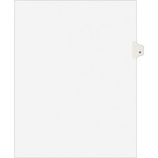 Avery Individual Legal Exhibit Dividers - Avery Style - 25 x Divider(s) - Printed Tab(s) - Character - H - 1 Tab(s)/Set - 8.5" Divider Width x 11" Divider Length - Letter - White Paper Divider - White Tab(s) - 25 / Pack