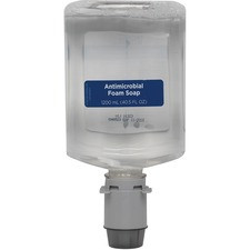 Pacific Blue Ultra Antimicrobial Foam Soap Automated Touchless Dispenser Refills - 40.6 fl oz (1200 mL) - Touchless Dispenser - Kill Germs, Bacteria Remover - Hand - Clear - Dye-free, Fragrance-free, pH Balanced, Bio-based - 3 / Carton