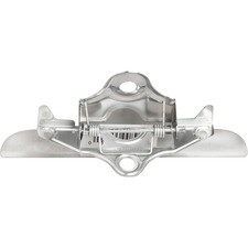 Business Source Clipboard Metal Clip - 6" Width - for Paper Clip - 1 / Each - Silver, Brown - Nickel Plated