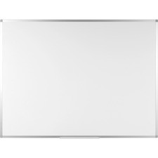 Bi-silque Ayda Steel Dry Erase Board - 18" (1.5 ft) Width x 24" (2 ft) Height - White Steel Surface - Aluminum Frame - Rectangle - Horizontal/Vertical - 1 Each