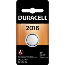 Duracell Duralock 2016 Lithium Battery - For Glucose Monitor, Electronic Device, Security Device, Health/Fitness Monitoring Equipment - CR2016 - 3 V DC - 6 / Carton