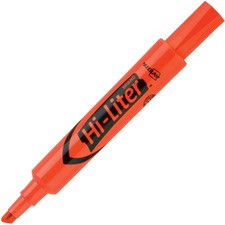 Avery Desk-Style, Fluorescent Orange, 1 Count (24050) - Chisel Marker Point Style - Fluorescent Orange Water Based Ink - Orange Barrel - 1 Dozen