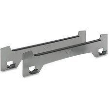 E-A-R Wall Easel Holder - Plastic - 2 / Pack - Gray