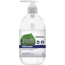 Seventh Generation Professional Hand Wash- Free & Clear - 12 fl oz (354.9 mL) - Pump Bottle Dispenser - Clear - Fragrance-free, Triclosan-free, Dye-free - 1 Each
