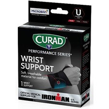 Curad Universal Wraparound Wrist Supports - Black - Neoprene