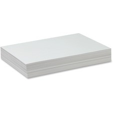 Pacon Drawing Paper - 500 Sheets - Plain - 12" x 18" - White Paper - Standard Weight - 500 / Ream