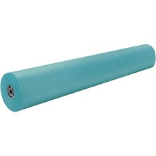 Rainbow Colored Kraft Duo-Finish Kraft Paper - ClassRoom Project - 36"Width x 1000 ftLength - 1 / Roll - Blue - Kraft