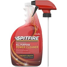 Diversey Spitfire Power Cleaner - Ready-To-Use Spray - 32 fl oz (1 quart) - Fresh ScentSpray Bottle - 4 / Carton - Red
