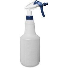 Impact Products Trigger Sprayer Bottle - 8.13" Hose - Adjustable Nozzle - 3 / Pack - Blue, White