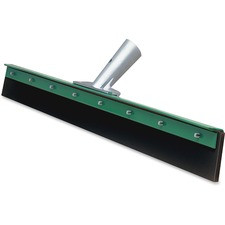 Unger AquaDozer Straight 24" Floor Squeegee - 23.62" EPDM Rubber Blade - Sturdy, Heavy Duty, Durable - Green, Black