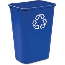Rubbermaid Commercial Large Recycling Wastebasket - 10.30 gal Capacity - Rectangular - 19.9" Height x 11" Width - Plastic - 1 Each