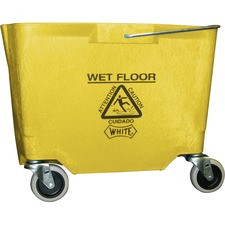 Impact Products 35 QT Replacement Mop Bucket - No Wringer - 35 quart - Corrosion Resistant, Durable - 14.8" x 16.5" - Polyethylene - Yellow - 1 Each