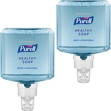 PURELL ES8 Prof 0.5% BAK Foam HEALTHY SOAP - 40.6 fl oz (1200 mL) - Kill Germs - Hand, Skin - Blue - Dye-free, Bio-based - 2 / Carton