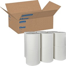 Scott Hard Roll Towels - 8" x 425 ft - White - Paper - Absorbent, Nonperforated - 12 / Carton