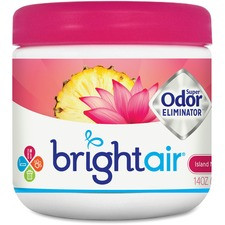 Bright Air Super Odor Eliminator Air Freshener - 450 ft - 14 oz - Island Nectar, Pineapple - 60 Day - 1 Each