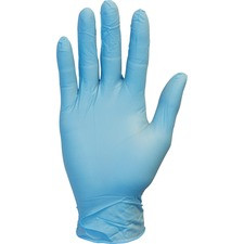 Safety Zone Powder Free Blue Nitrile Gloves - Small Size - Blue - Allergen-free, Latex-free, Silicone-free, Powder-free, Textured, Comfortable - For Cleaning, Dishwashing, Food, Janitorial Use, Painting, Pet Care, Medical