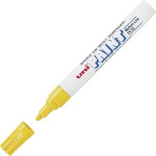 uni-ball Uni-Paint PX-20 Oil-Based Medium Point Marker - Medium Marker Point - Yellow Oil Based Ink - 1 Dozen