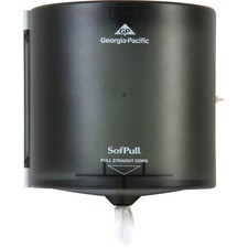 Sofpull Centerpull High-Capacity Paper Towel Dispenser - Center Pull Dispenser - 567 x Sheet - 11.5" Height x 10.9" Width x 10.4" Depth - Translucent Smoke - 1 Each