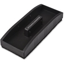 CLI Magnetic Whiteboard Eraser - 2" Width x 5" Length - Used as Mark Remover - Built-in Marker Storage, Magnetic - Black - 1 / Each