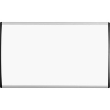 Quartet Arc Cubicle Magnetic Whiteboard - 30" (2.5 ft) Width x 18" (1.5 ft) Height - White Painted Steel Surface - Silver Aluminum Frame - Horizontal - 1 / Each