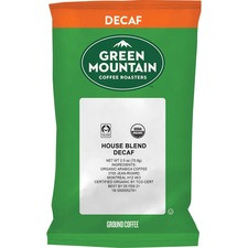 Green Mountain Coffee Roasters Organic House Blend Coffee - Light - 2.5 oz - 50 Coffee Bag - 50 / Carton