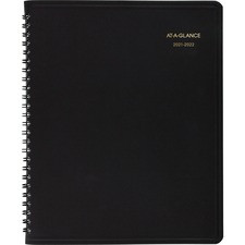 At-A-Glance Monthly Academic Planner - Julian Dates - Monthly - 18 Month - July 2022 till December 2023 - 6 7/8" x 8 3/4" Sheet Size - Black - Address Directory, Phone Directory - 1 Each