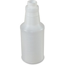 Genuine Joe 16 oz. Plastic Bottle with Graduations - Suitable For Cleaning - Graduated - 24 / Carton - Translucent