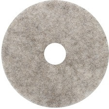 Genuine Joe Floor Pad - 5/Carton - Round x 17" Diameter - Cleaning, Floor - Durable, Long Lasting