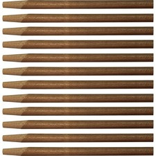 Genuine Joe Squeegee Handle - 60" Length - 1.13" Diameter - Natural - Wood - 12 / Carton