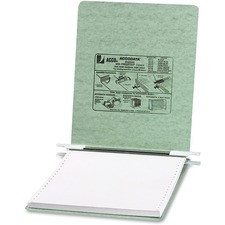 ACCO PRESSTEX Unburst Sheet Covers - 6" Binder Capacity - 9 1/2" x 11" Sheet Size - Light Green - Recycled - Retractable Filing Hooks, Hanging System, Moisture Resistant, Water Resistant - 1 / Each