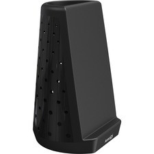 Artistic Mobile Device Holder/Pencil Cup - 5.7" Height x 3.6" Width3.8" Length - Desktop - Black - 1 Each