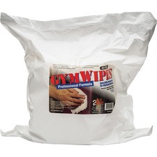 2XL GymWipes Professional Towelettes Bucket Refill - Wipe - 6" Width x 8" Length - 700 / Pack - 1 / Pack - White
