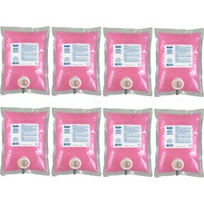 Gojo Space Saver Deluxe Lotion Soap Refill - 33.8 fl oz (1000 mL) - Kill Germs - Hand - 8 / Carton