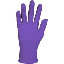 Kimberly-Clark Purple Nitrile Exam Gloves - 9.5" - Medium Size - Purple - Latex-free, Powder-free, Textured Fingertip, Beaded Cuff, Ambidextrous, Non-sterile - For Healthcare Working - 100 / Box - 9.50" Glove Length